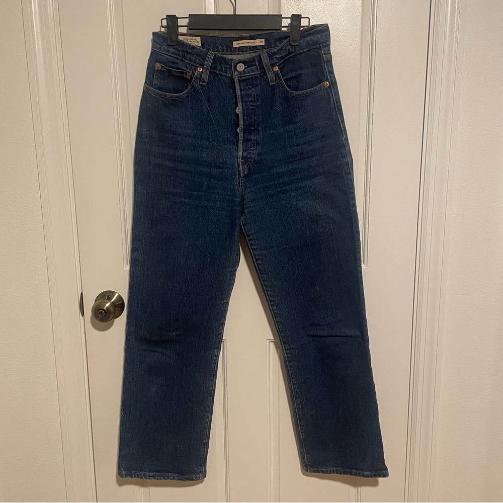 ❌SOLD❌LEVI’S  RIBCAGE STRAIGHT ANKLE WOMEN'S JEANS Size 29 - Picture 3 of 11